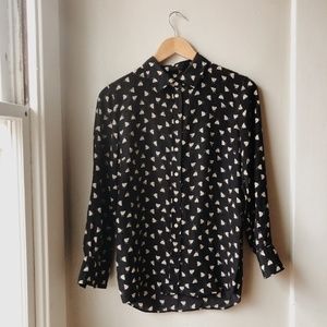 Silk Hen Button Up
